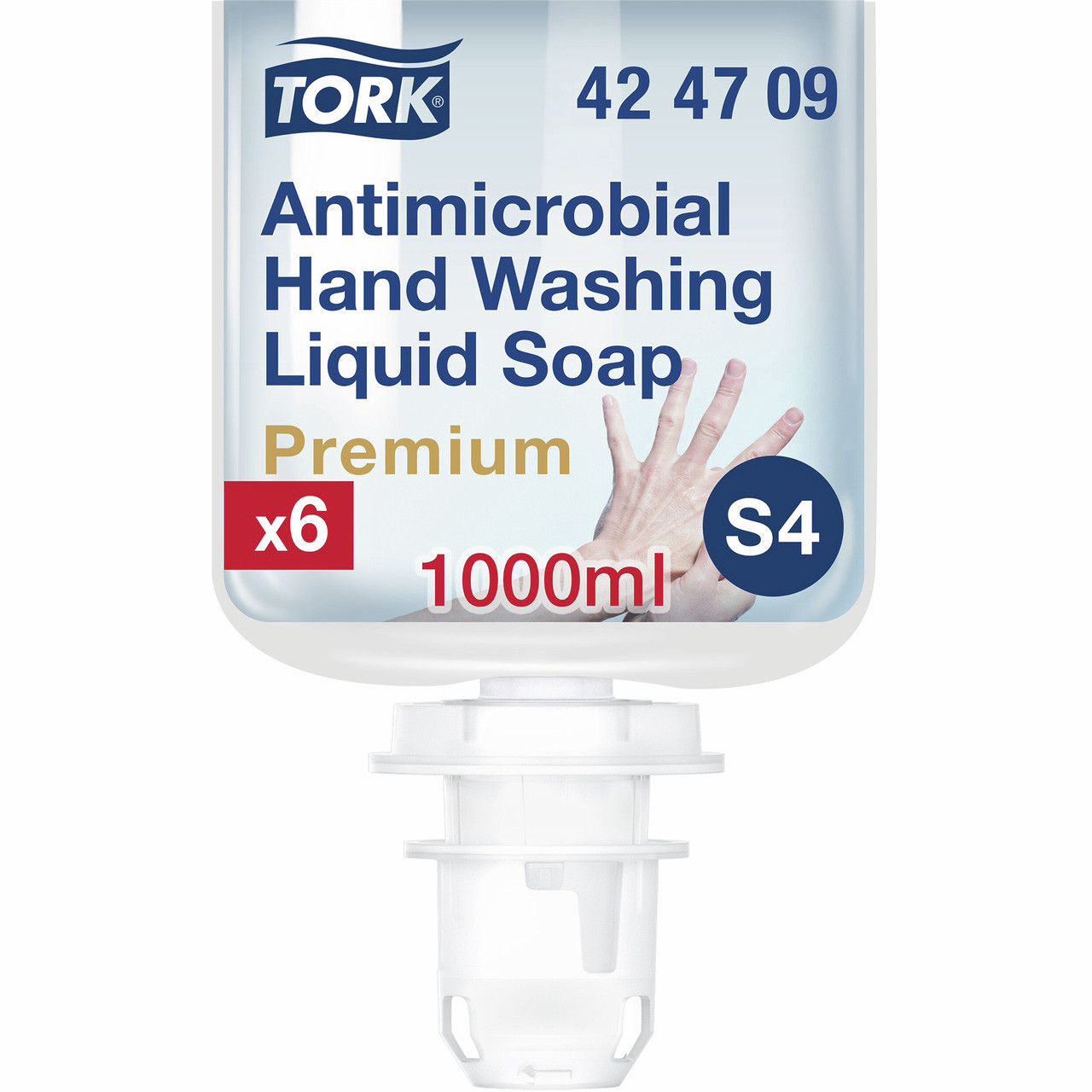 TORK antimikrobielle Flüssigseife zur Händedekontamination 6 x 1 l